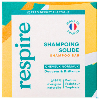 Respire shampoing solide cheveux normaux    75g