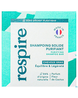Respire shampoing solide cheveux gras    75g