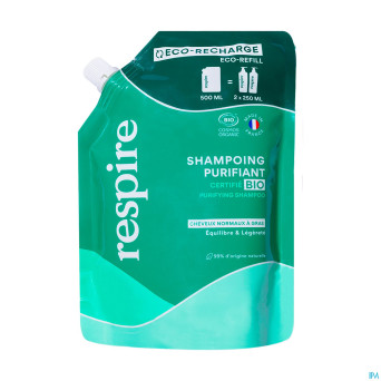 Respire shampoing purifiant    eco-recharge 500ml