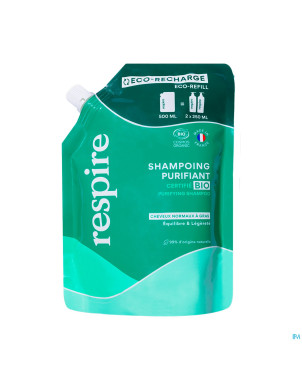 Respire shampoing purifiant    eco-recharge 500ml