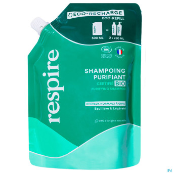Respire shampoing purifiant    eco-recharge 500ml