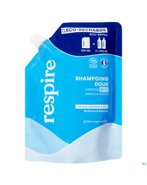 Respire shampoing doux    eco-recharge 500ml