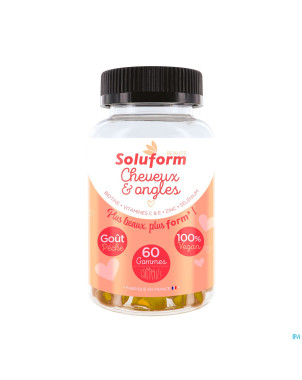 Soluform cheveux ongles biotine c e zinc gommes 60