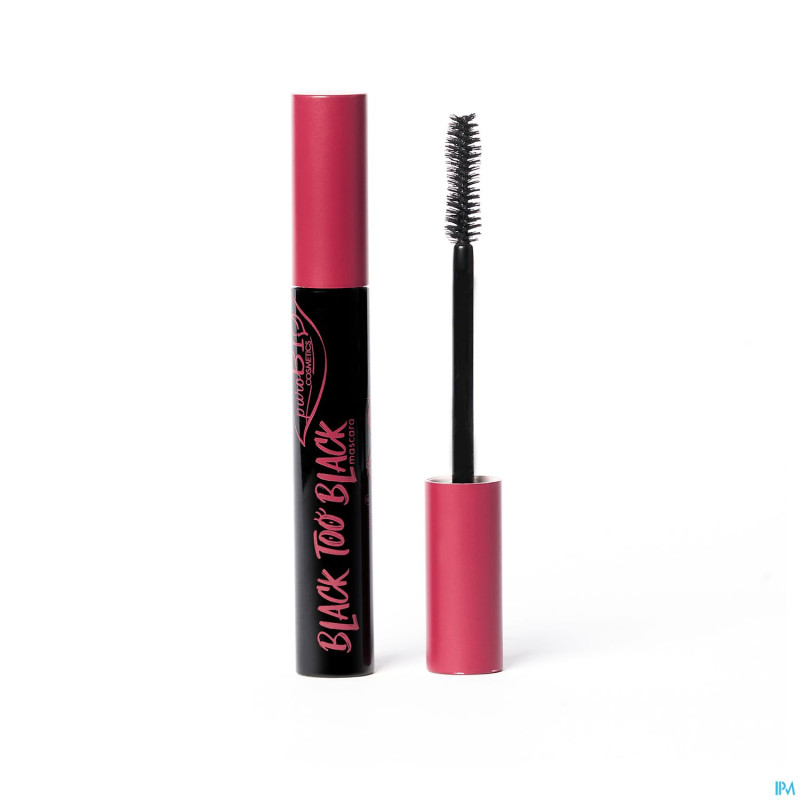 Purobio mascara noir black too black bio