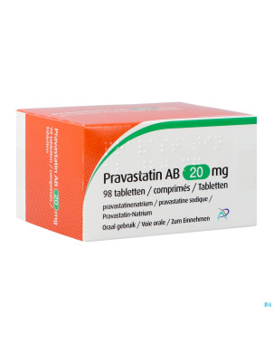 Pravastatin ab 20mg    comp 98
