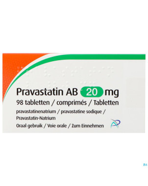 Pravastatin ab 20mg    comp 98