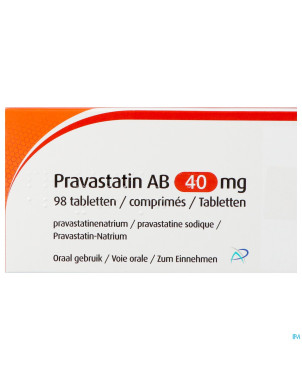 Pravastatin ab 40mg    comp 98
