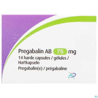 Pregabaline ab 75mg caps dur 14