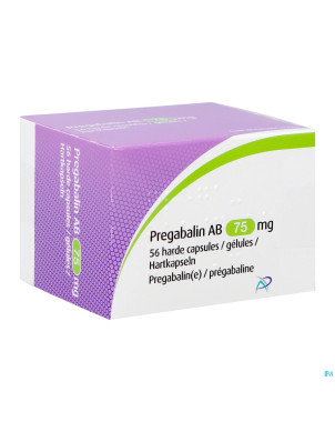 Pregabaline ab 75mg caps dur 56