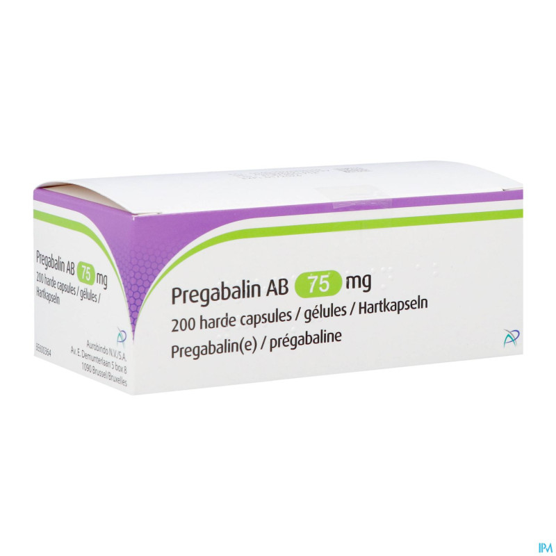 Pregabaline ab 75mg caps dur 200