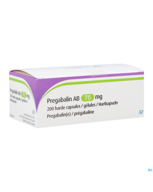 Pregabaline ab 75mg caps dur 200
