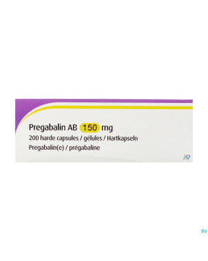 Pregabaline ab 150mg caps dur 200