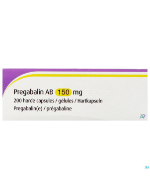 Pregabaline ab 150mg caps dur 200