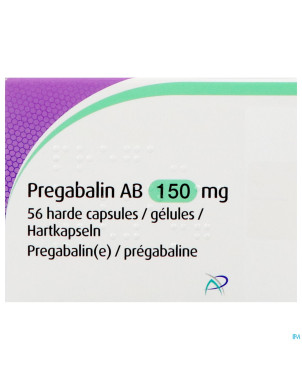 Pregabaline ab 150mg caps dur 56