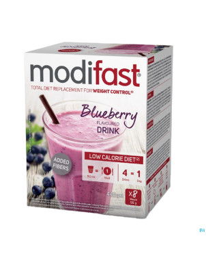 Modifast lcd flavoured drink myrtille    8x55g