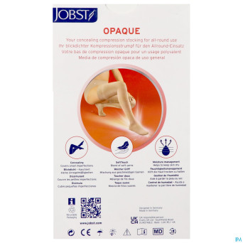 Jobst opaque 2 ag wide reg open dots nat iii pair