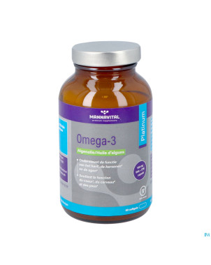 Mannavital omega 3 huile algues    v-caps 60