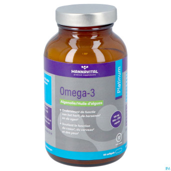 Mannavital omega 3 huile algues    v-caps 60