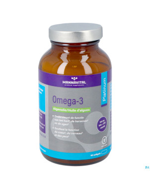 Mannavital omega 3 huile algues    v-caps 60