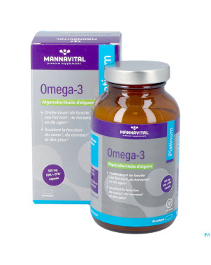 Mannavital omega 3 huile algues    v-caps 60