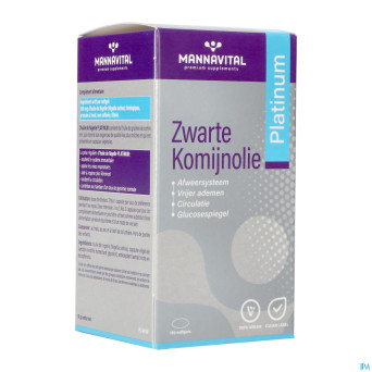 Mannavital huile nigelle softgels 120
