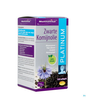 Mannavital huile nigelle softgels 120