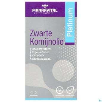 Mannavital huile nigelle softgels 120