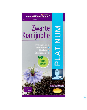 Mannavital huile nigelle softgels 120