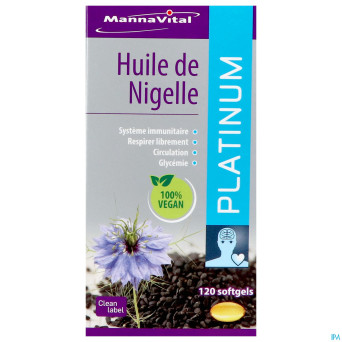Mannavital huile nigelle softgels 120