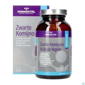 Mannavital huile nigelle softgels 120
