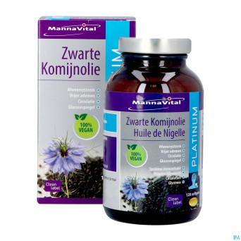 Mannavital huile nigelle softgels 120