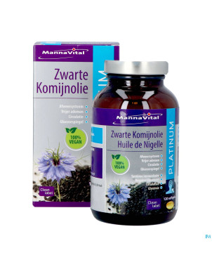 Mannavital huile nigelle softgels 120