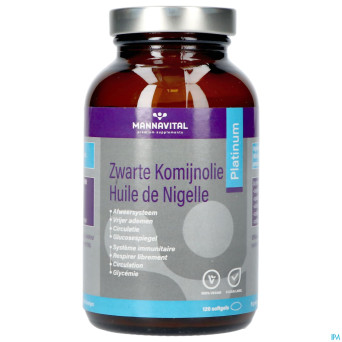 Mannavital huile nigelle softgels 120