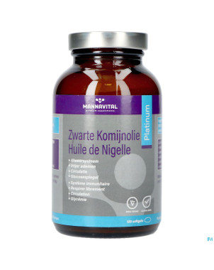 Mannavital huile nigelle softgels 120