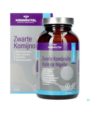 Mannavital huile nigelle softgels 120