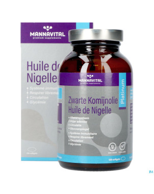 Mannavital huile nigelle softgels 120