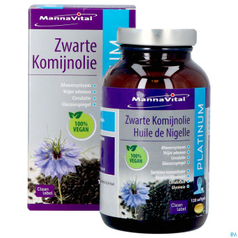 Mannavital huile nigelle softgels 120
