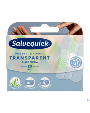 Salvequick transparent pansement aloe vera  20