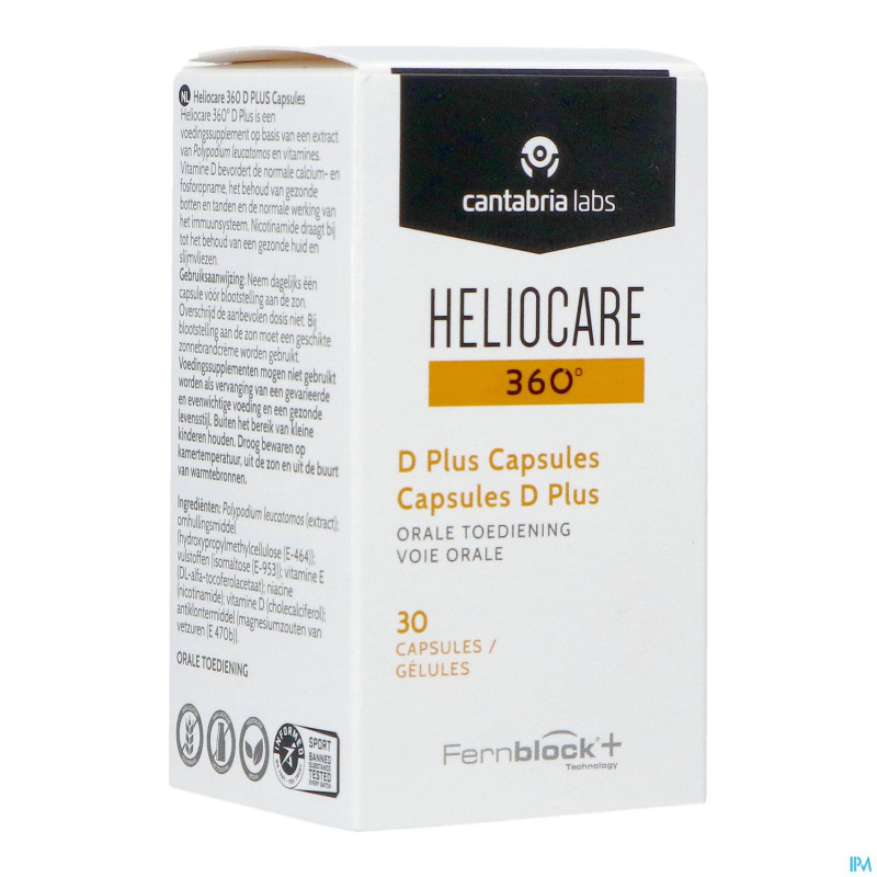Heliocare 360 d plus caps 30 rempl.3121092/3918653