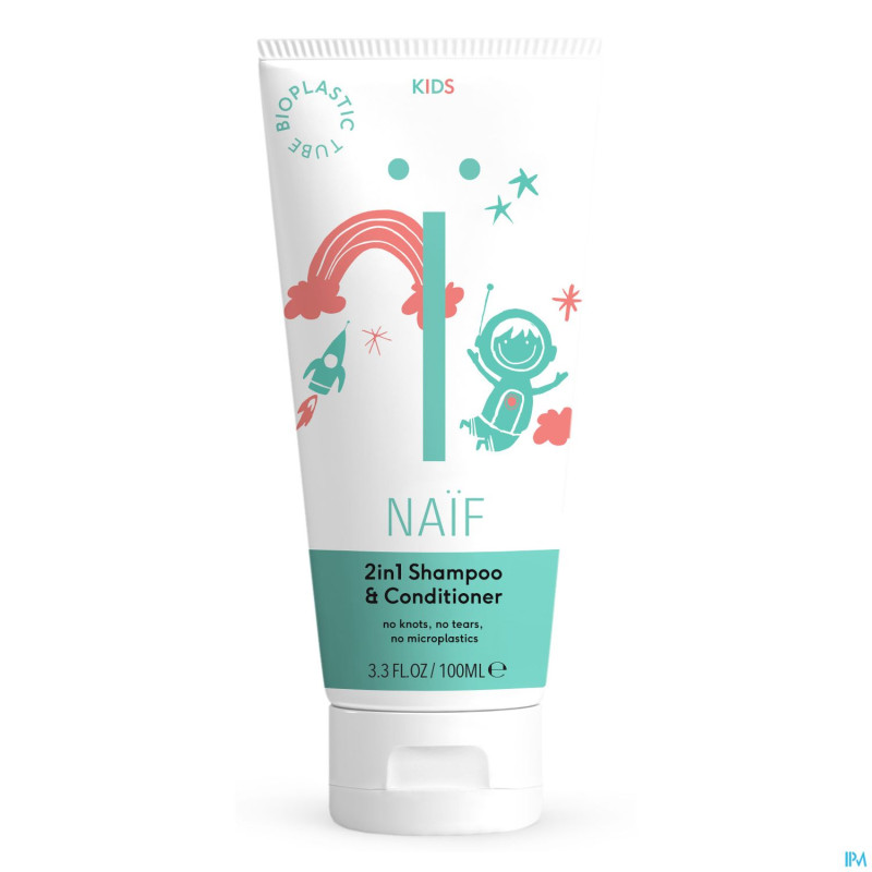 Naif kids 2-en-1 shampooing   100ml
