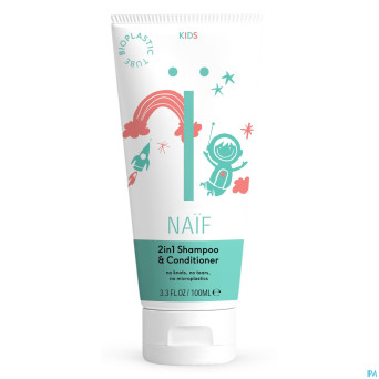 Naif kids 2-en-1 shampooing   100ml