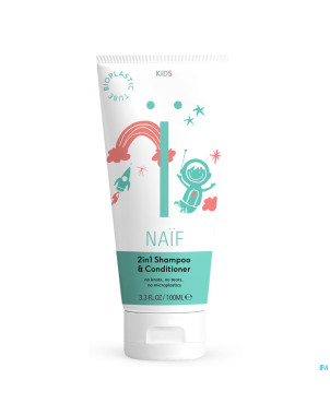 Naif kids 2-en-1 shampooing   100ml