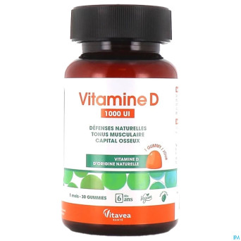 Vitavea sante vitamine d 1000 ui    gommes 30