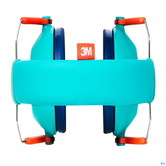 3m kids plus casque a/bruit enfants turquoise
