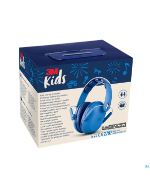 3m kids plus casque a/bruit enfants bleu