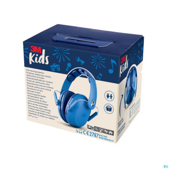 3m kids plus casque a/bruit enfants bleu