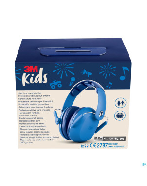 3m kids plus casque a/bruit enfants bleu