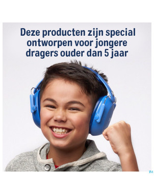 3m kids plus casque a/bruit enfants bleu