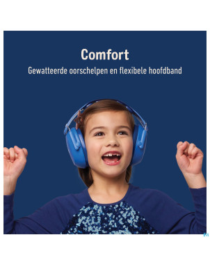 3m kids plus casque a/bruit enfants bleu