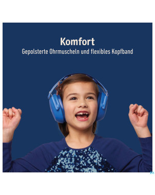 3m kids plus casque a/bruit enfants bleu